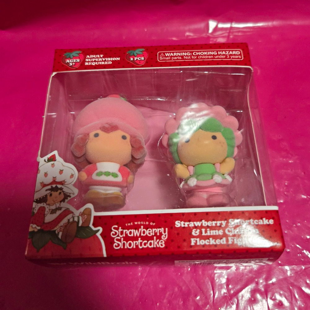 Strawberry Shortcake World Strawberry Shortcake & Lime Chiffon 2in Flocked 2pc